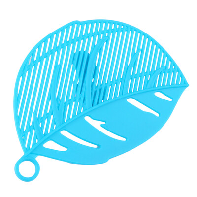 

Leaf Shape Rice Wash Sieve Beans Peas Cleaning Gadget Kitchen Clips Tools