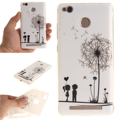 

Lovers&dandelion Pattern Soft Thin TPU Rubber Silicone Gel Case Cover for XIAOMI RedMi 3X