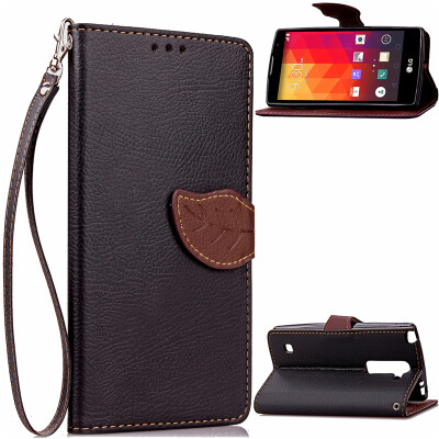 

Black Design PU Leather Flip Cover Wallet Card Holder Case for LG Magna