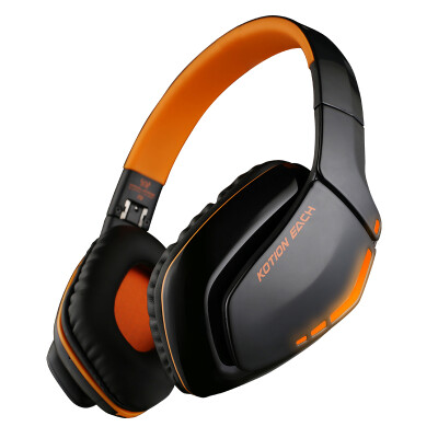 

KOTION EACH B3506 headset mobile phone tablet notebook wireless Bluetooth headset music game sports black orange