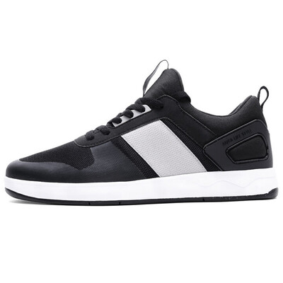 

Anta (ANTA) men's shoes 91648010-5 fashion stitching trend sports board shoes comfortable low to help casual shoes black / light gray / Anta white 39