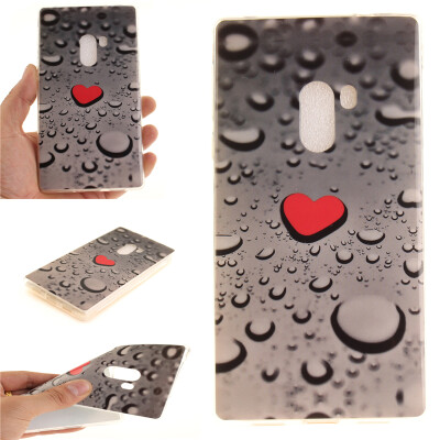 

Heart-shaped water droplets Pattern Soft Thin TPU Rubber Silicone Gel Case Cover for XIAOMI MIX