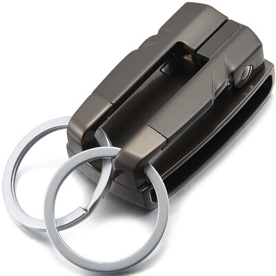 

[Jingdong Supermarket] JOBON Bangzhong key ring car key chain ring two-way double key ring convenient removal ZB-058C silver