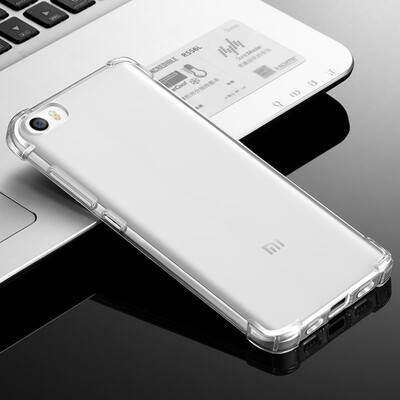 

Qiangmoike millet 5 mobile phone shell anti-fall shell millet 5 mobile phone protection cover TPU soft shell protective shell for millet 5Mi5 mobile phone transparent white