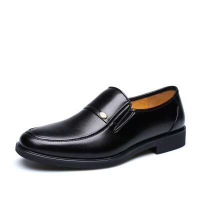 

Yicky EGCHI Dress Shoes Men Casual Business Foot Leather Shoes Male 1588 Black 44