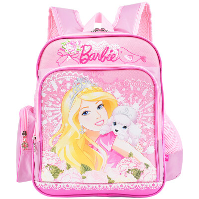 

Barbie Primary School Student Bag School Bag Girl Princess Princess Ridge Reduced Shoulder Bag ZZ161159-1A Pink