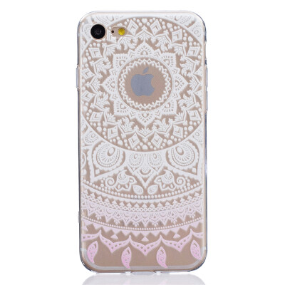 

White pattern Pattern Soft Thin TPU Rubber Silicone Gel Case Cover for IPHON 7