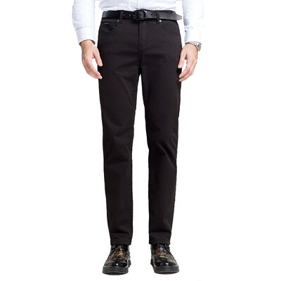 

Pierre Cardin (pierre cardin) 680 Pierre Cardin 2017 весна мужская новая мода сплошной цвет эластичный высокий эластичный комфорт прямые джинсы черный 32 ярда