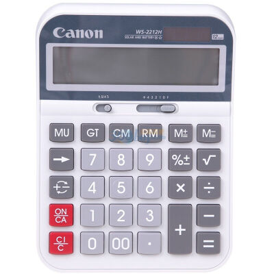 

Canon) WS-1212H 12-bit calculator