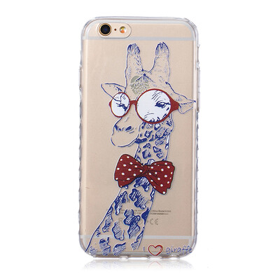 

Giraffe Pattern Soft Thin TPU Rubber Silicone Gel Case Cover for IPHONE 6 Plus6S Plus