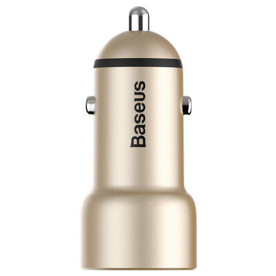 

Baseus 34A Dual USB Car Charger For iPhone 8 Samsung S9 Xiaomi Fast Car Phone Charger Smart Auto USB Car-Charger with LED Light