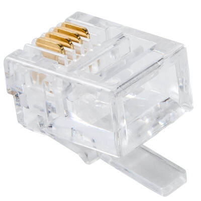 

Jinghua JH 0744 RJ11 quality phone crystal head 6P4C 69 box