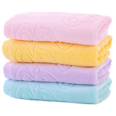 

Yong Liang towel home textiles cotton cut small towel towel 4 loaded small duck blue yellow powder purple 48g Article 25 × 50cm