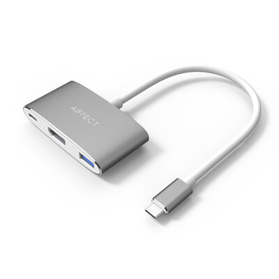 

AIFFECT XPH13A1-A02 USB31Type-C to USB30 HDMI 4k HD converter adapter adapter can be extended Macbook expansion HUB