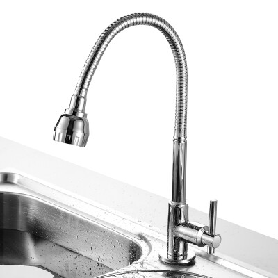 

MEJUE) Z-1605 kitchen faucet single cold wash basin washbasin faucet Vientiane rotating faucet sink basin basin faucet