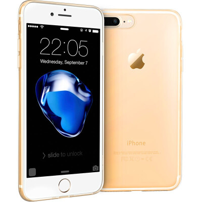 

ESR) iPhone 7 plus mobile phone shell Apple 7plus mobile phone shell / mobile phone sets of silicone anti-drop light soft shell first color zero sense of the series of gel gold (no money