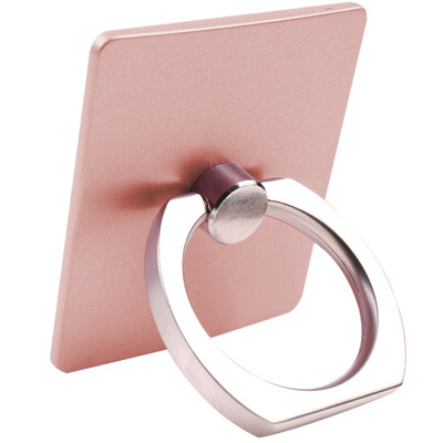 

KOLA mobile phone portable bracket metal finger buckle bracket creative accessories car lazy stent for iPhone 6S Samsung Huawei&other mobile phone rose gold