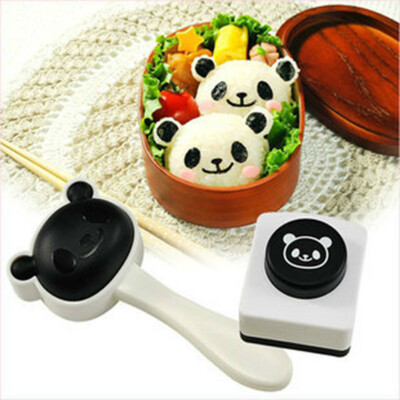 

MyMei 2016 New Hot Rice Ball Molds DIY Cartoon Panda Shape Sushi Maker Mould Seaweed Cutter Rice Ball Kitchen Mold Tools