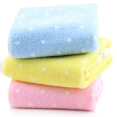 

Jinhe home towel home textiles cotton embroidery baby towel three loaded blue yellow powder 50g Article 27 50cm JH07-47T