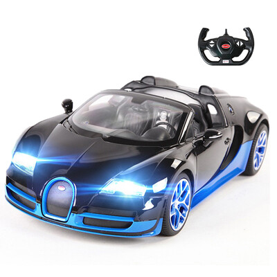 

Starlight Rastar remote control car 114 Porsche 918 racing version of the external USB charging can drift sports car boy children toy car model 70770-1 black