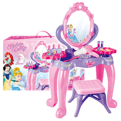 

Disney girls children&39s dressers play house toy set princess simulation dresser birthday gift DS-2571