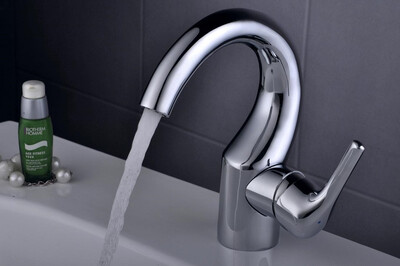

Fashion Design Goose Neck Brass Robinet Bathroom Basin Tap Faucet