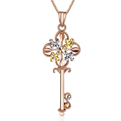 

DEMONE SP0660KJ01 18K gold pendant gold key necklace pendant female gold to send his girlfriend to send his wife 18K gold jewelry pendant