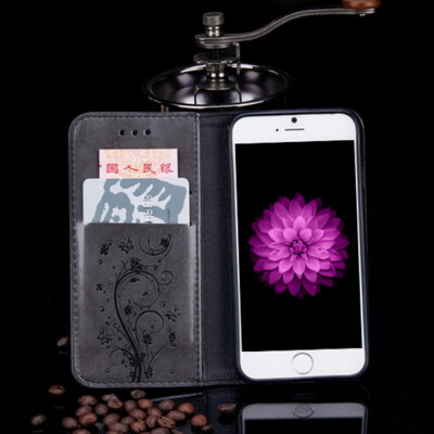

Leather Flip Phone Case For iphone 6 6s 7 7s plus Cell Phone Retro Cover Oil Wallet Card Holder Stand Phone Bags