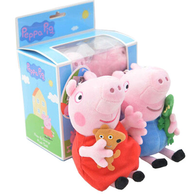 

Peppa Pig Series Toy Set "Peppa&George" Plush Toys 2 Pcs 19 cm