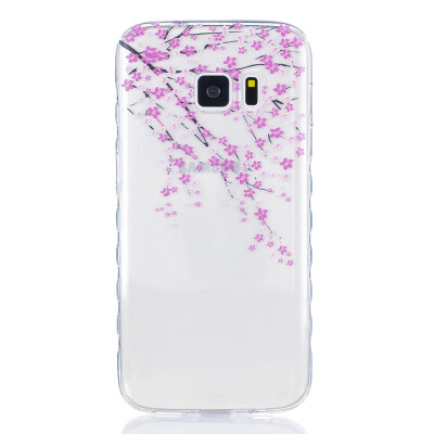 

Peach blossom Pattern Soft Thin TPU Rubber Silicone Gel Case Cover for SAMSUNG GALAXY S7