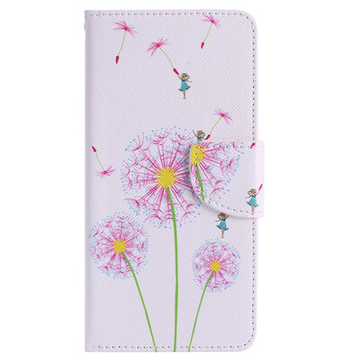 

Pink Dandelion Design Кожа PU откидной крышки Кошелек для карты Держатель для SAMSUNG J7Prime