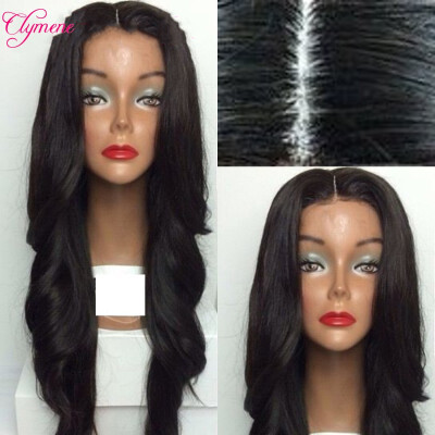 

Natural hairline Virgin Brazilian Silk Top Full Lace Wigs with baby hair Wavy Human hair Unprocessed full lace Glueless wigs