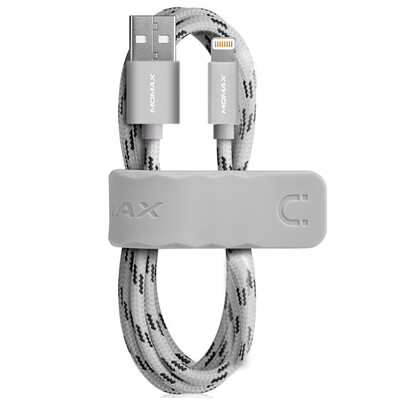 

MOMAX (MOMAX) Apple MFi сертифицированный кабель для передачи данных iphone8 / 7/6 / 6sPlus / X / 5s / SE / iPad зарядное устройство нейлоновое ткачество 1 м серебро