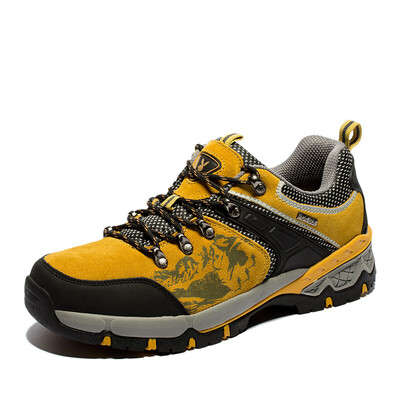 

Playboy (PLAYBOY) Men's low to help off-road hiking men's shoes PM16220 yellow 43 yards
