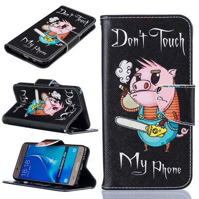 

Pig Design PU Leather Flip Cover Wallet Card Holder Case for SAMSUNG Galaxy J5 2016J510