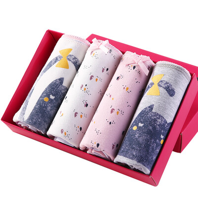 

Cat MiiOW 4 ladies underwear female sexy low waist briefs cartoon print women&39s youth girls underwear