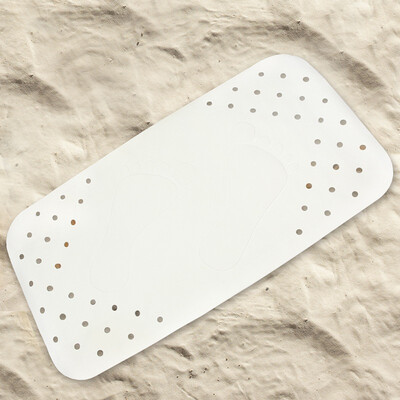 

Germany Ryder RIDDER rectangular hollow ankle mat green rubber material 3872cm milky white 67081