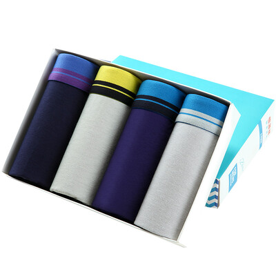 

Heng Yuan Xiang men&39s underwear hit color girdle Seamless comfortable flat angle underwear mixed color 4 Pack 175100
