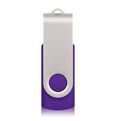 

Free Rotation USB Flash Drive Thumb Stick 16GB 32GB 64GB Purple