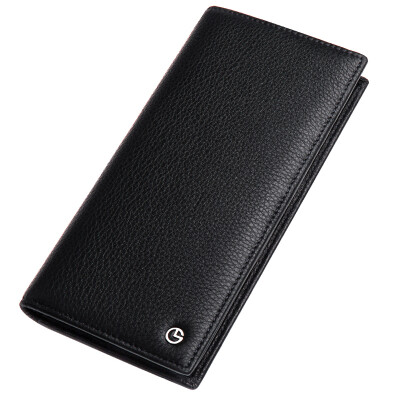 

Goldlion Goldlion new men&39s wallet leather simple men&39s wallet business wallet long black A721001-111