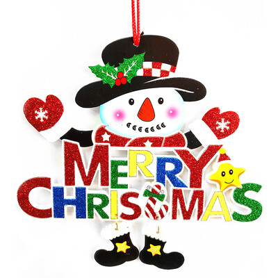 

Jie Sheng Christmas decoration Christmas tree gifts creative jewelry window stickers lettering paintings snowman models