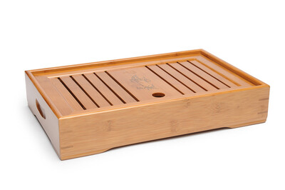 

Slatted Box Tea Serving Bamboo Tray 3523cm XH-009 M