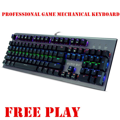 

Backlit Gaming Genuine Mechanical Keyboard Anti-ghosting Luminous Metal Wired Keyboard