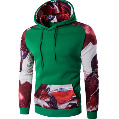 

Casual Mens Pullover Sweatshirt Hooded Digital printing Hoodies