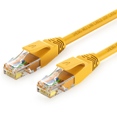 

Шэн (Shengwei) LC-6100E-шесть кабель 8-проводная витая медная гигабитная сеть желтая перемычка 10 м высокоскоростной широкополосный кабель сетевой кабель гигабитной