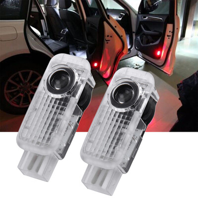 

2pcs Shadow LED двери автомобиля Логотип Добро пожаловать проектор свет лампы для Audi A4 A6 A8