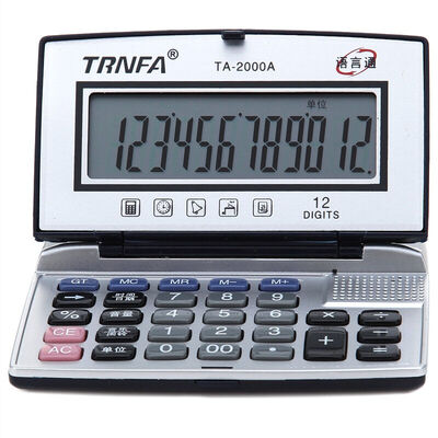 

Письмо (TRNFA) TA-2000A складной портативный многофункциональный калькулятор речи