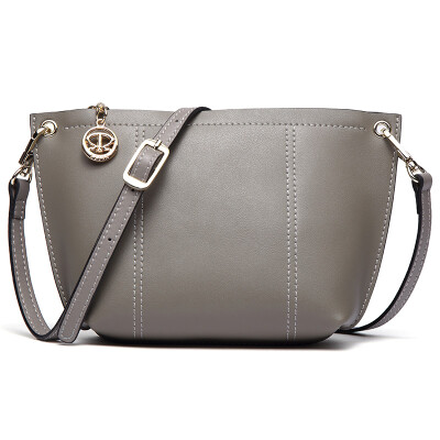 

STIYA) ladies shoulder bag new cowhide handbag Messenger bag large capacity female mini shoulder narrow cross bag small 863S031017 gray