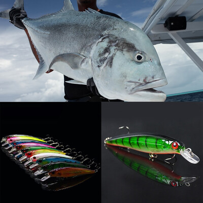 

1шт Deep Green Minnow рыболовные приманки Искусственные приманки Lifelike рыболовную приманку