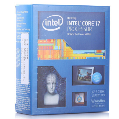 

Intel (Intel) X99 platform 22 nm Core Duo i7 5930K CPU processor (LGA2011-V3 / 3.5GHz / 15M